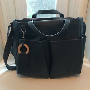 Skiphop faux leather diaper bag